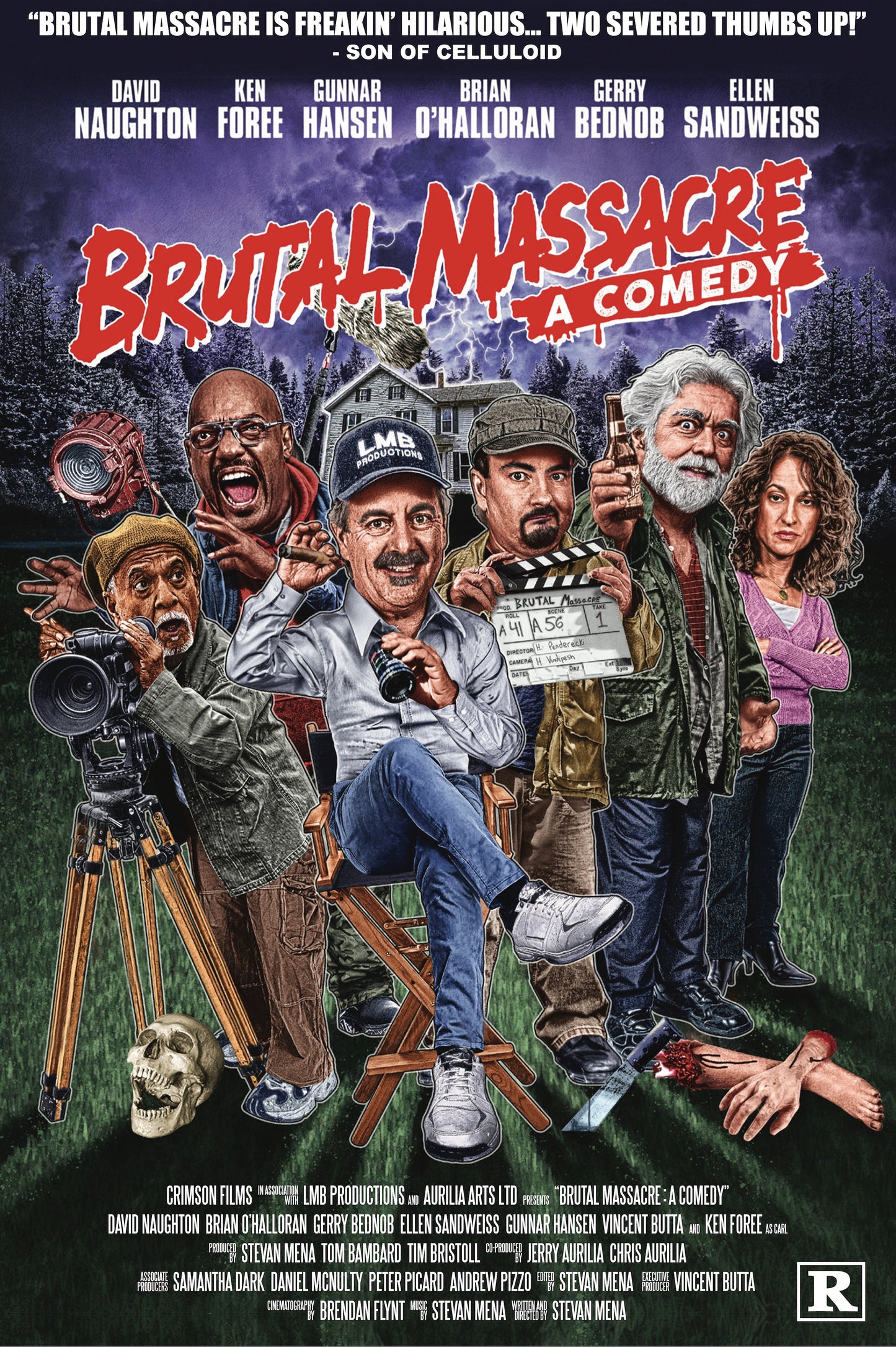 Brutal Massacre: A Comedy - Limited Edition Autographed Poster