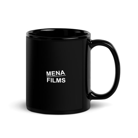 Mena FIlms Black Glossy Mug